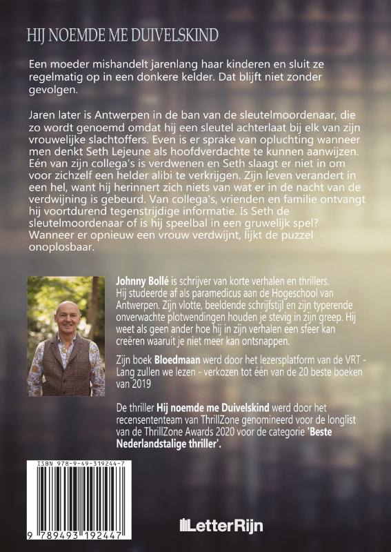 Achterkant van Hij noemde me Duivelskind