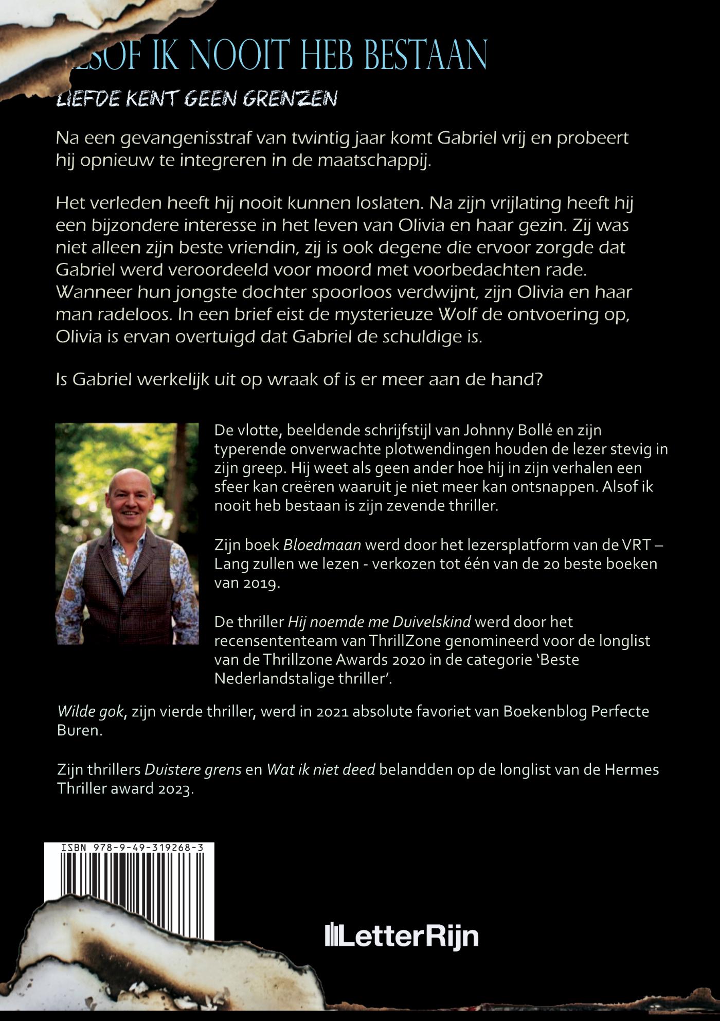 Achterkant van Alsof ik nooit heb bestaan