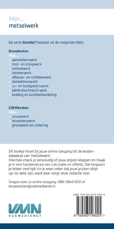 Achterkant van Mijn... metselwerk - 2020