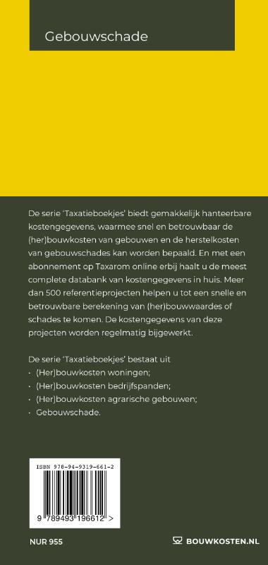 Achterkant van Gebouwschadeboekje 2022