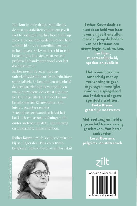 Achterkant van Rust ritme ruimte