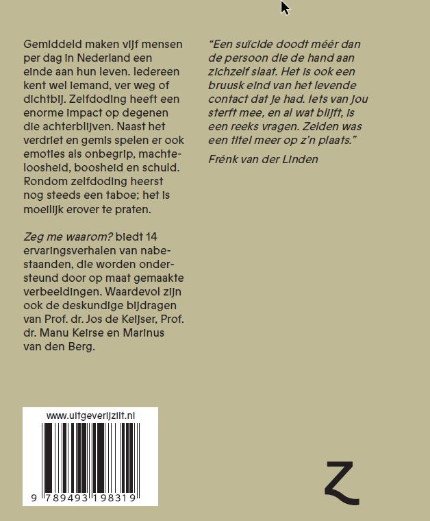 Achterkant van Zeg me waarom