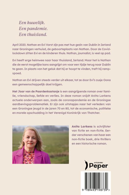 Achterkant van Het jaar van de paardenkastanje