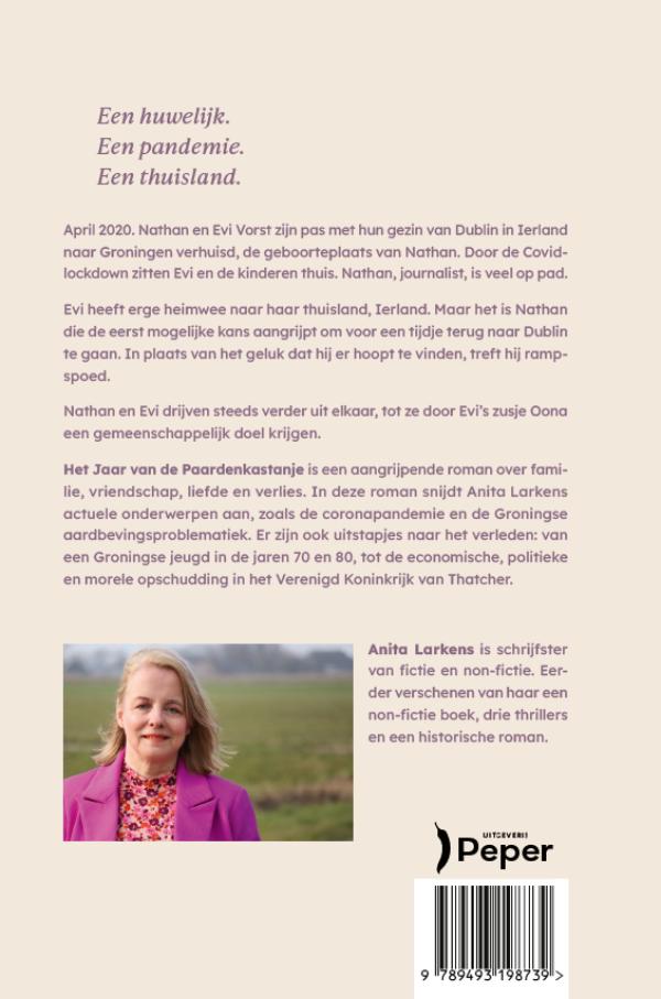 Achterkant van Het jaar van de paardenkastanje