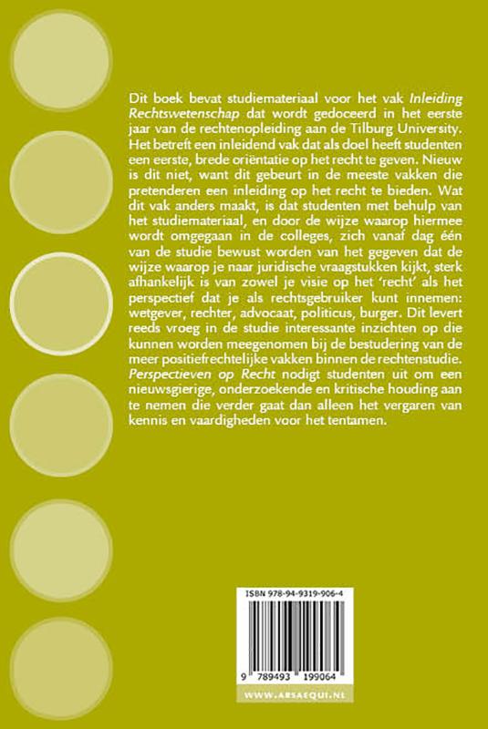 Achterkant van Perspectieven op Recht - 7e druk