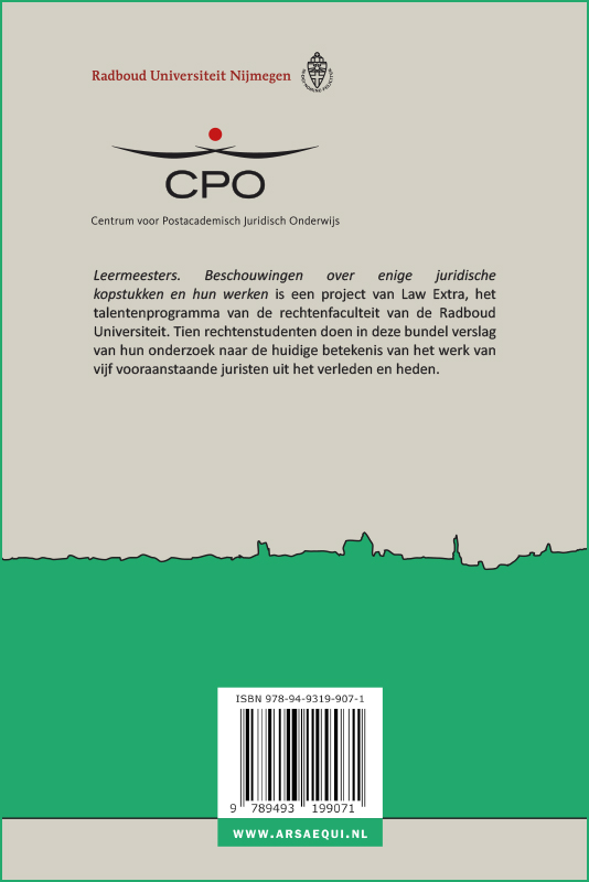 Achterkant van Law Extra - Leermeesters