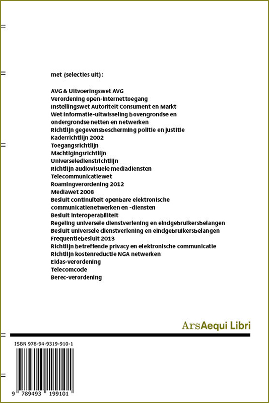 Achterkant van Privacy- en telecommunicatierecht 2020
