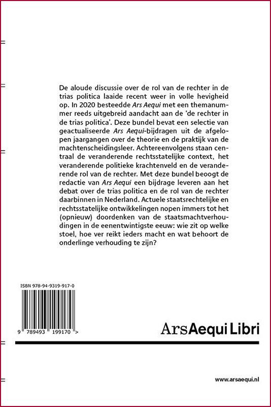 Achterkant van Trouble in de Trias