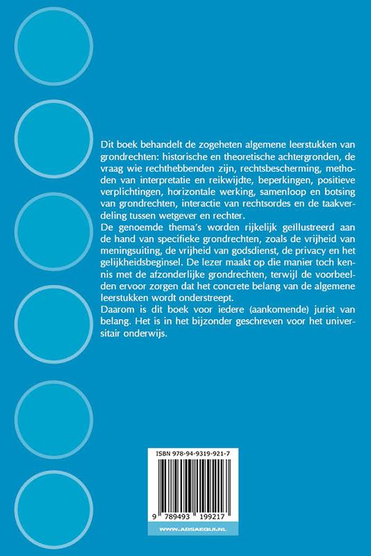 Achterkant van Hoofdstukken grondrechten