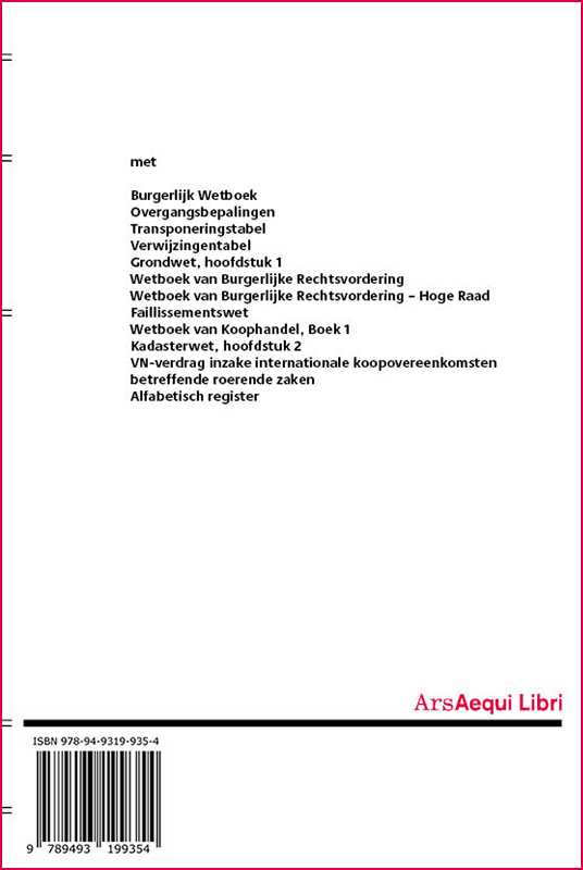 Achterkant van Burgerlijk recht 2021-2022