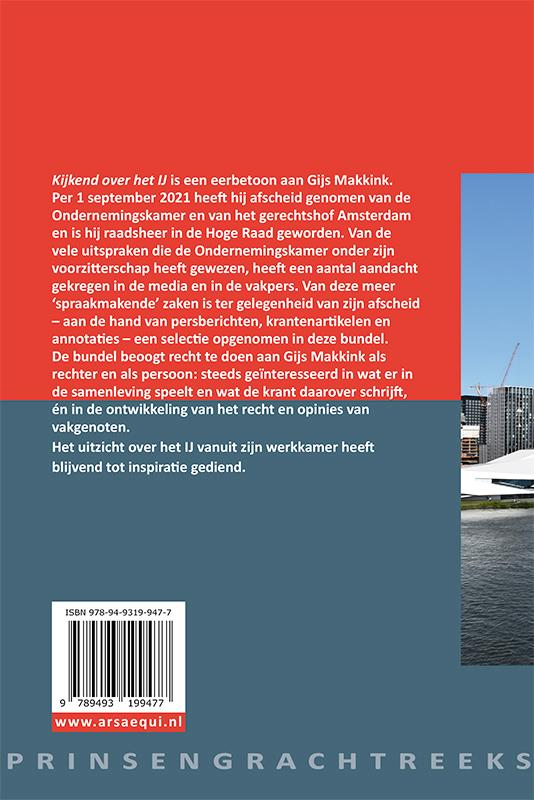 Achterkant van Kijkend over het IJ