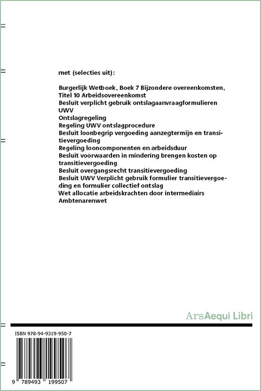 Achterkant van Arbeidsovereenkomst 2022
