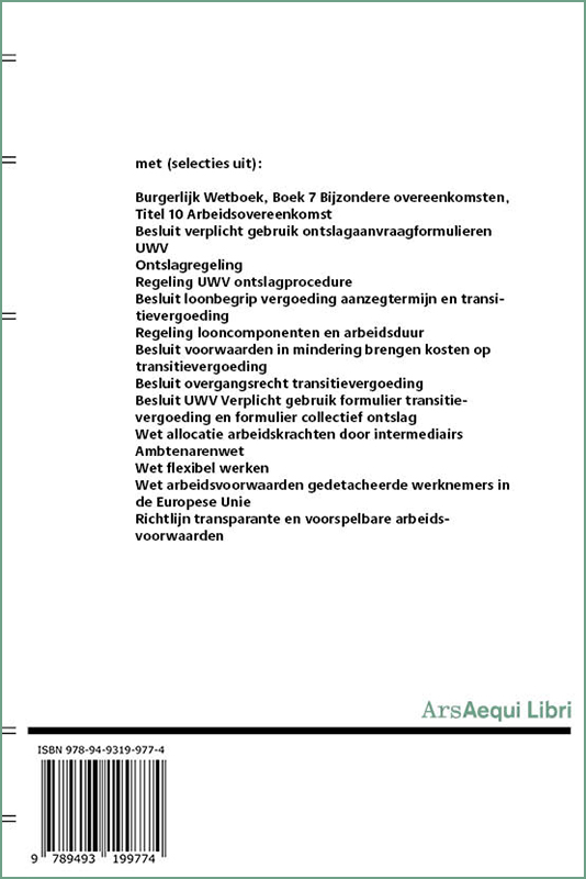 Achterkant van Arbeidsvoorwaarden 2022