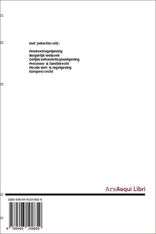Achterkant van Pensioenrecht 2023/2024