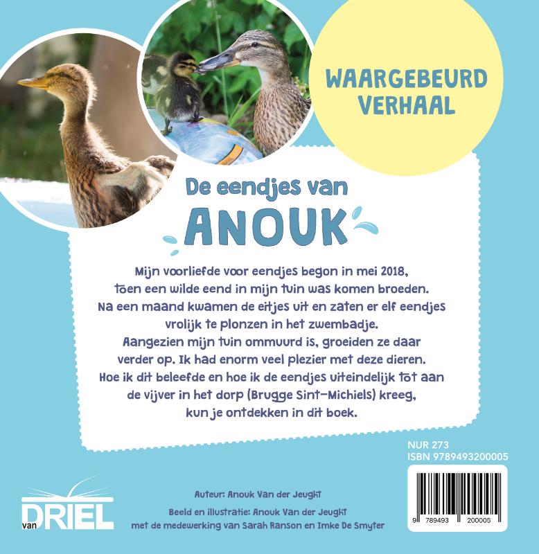 Achterkant van De eendjes van Anouk