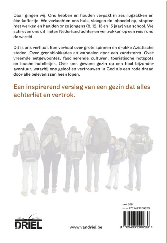 Achterkant van 6 op reis