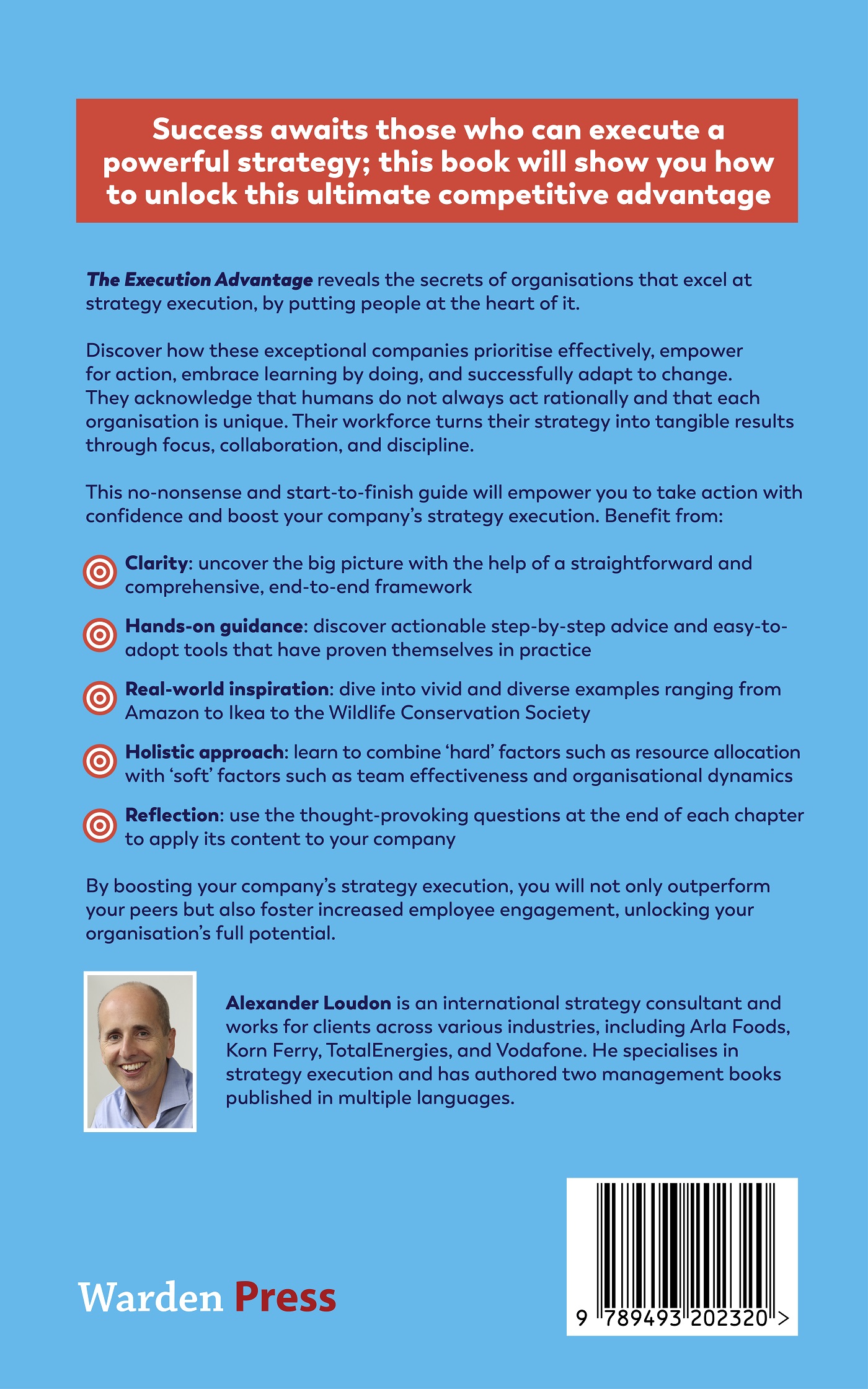 Achterkant van The Execution Advantage