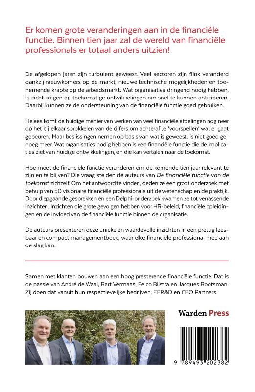 Achterkant van De financiële functie van de toekomst