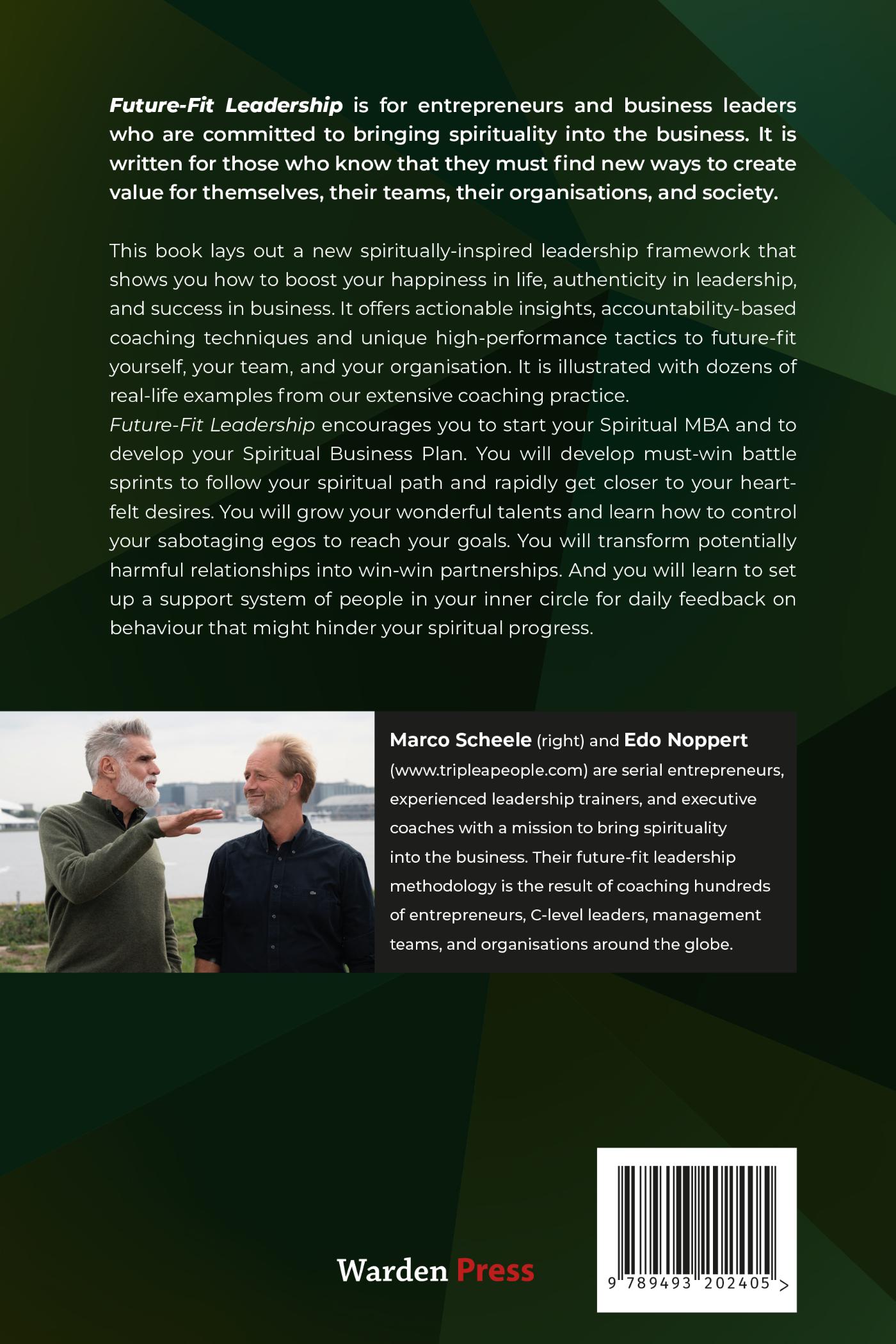 Achterkant van Future-Fit Leadership