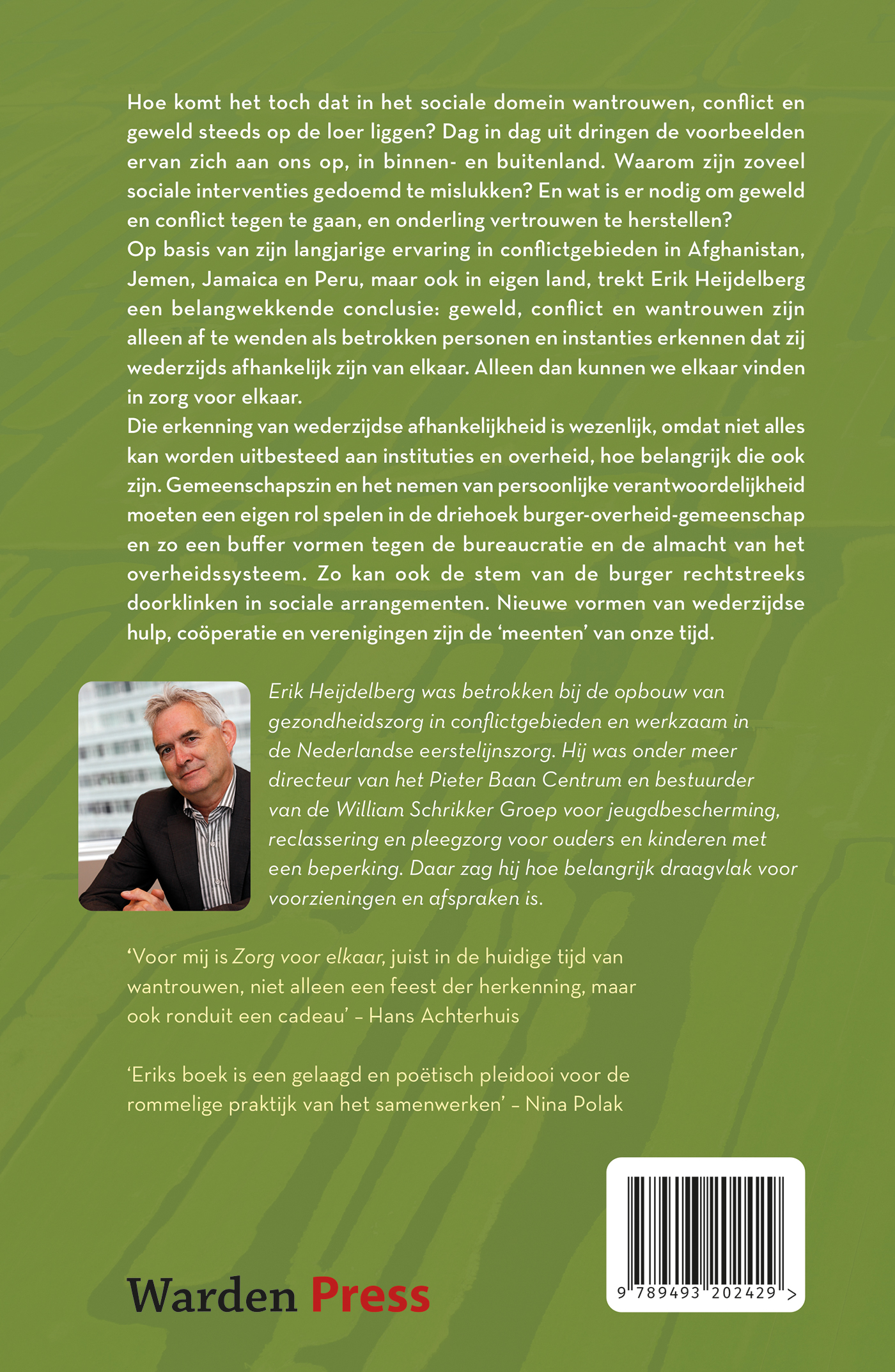 Achterkant van Zorg voor elkaar