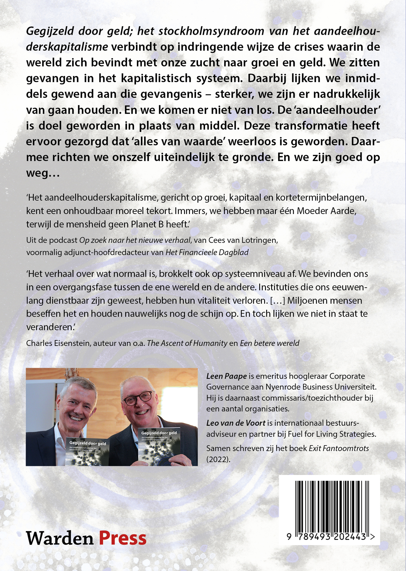 Achterkant van Gegijzeld door geld
