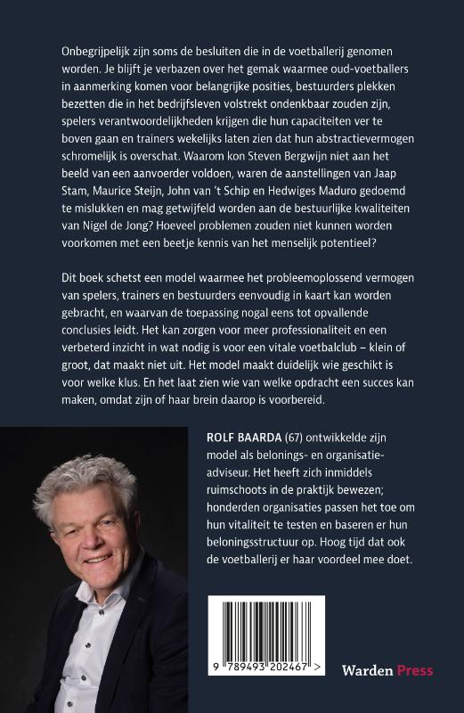 Achterkant van De speler, de trainer en de bestuurder
