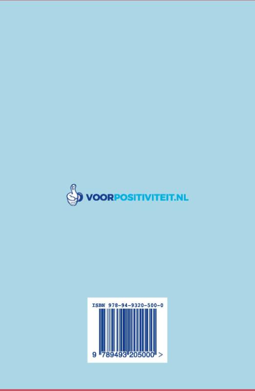 Achterkant van Agenda positieve spreuken 2021