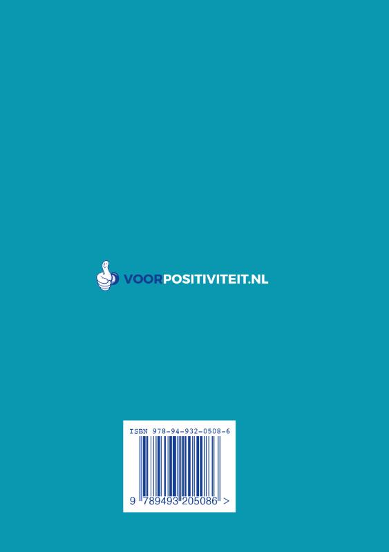 Achterkant van Agenda positieve spreuken 2022