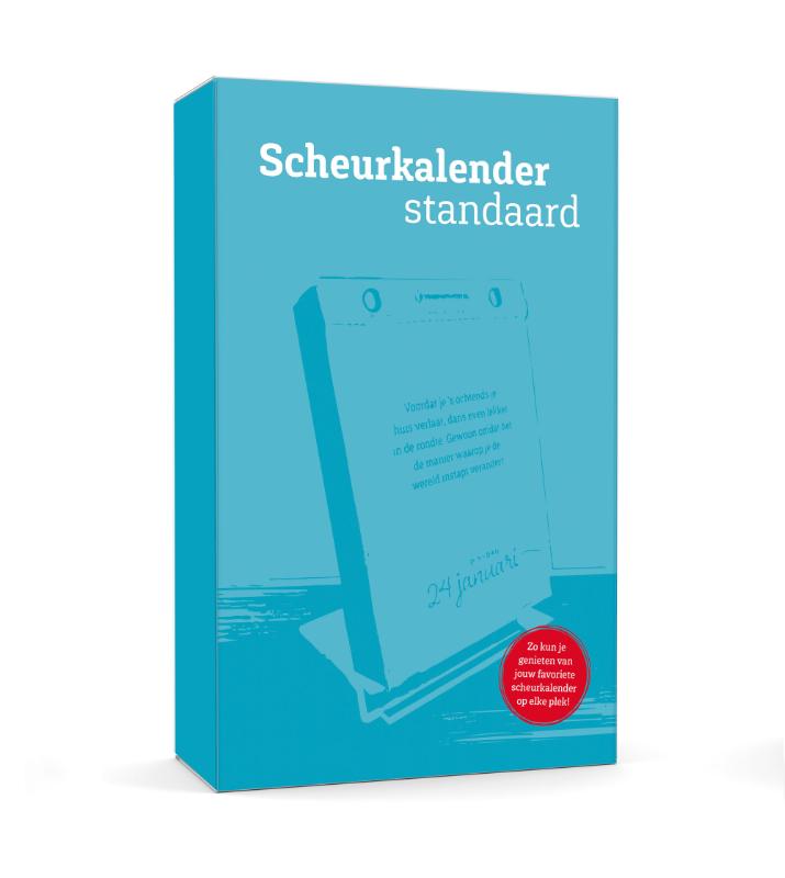 Achterkant van Scheurkalender standaard