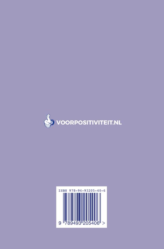 Achterkant van Agenda positieve spreuken 2027