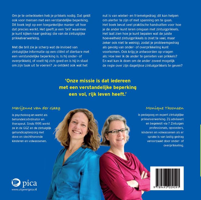 Achterkant van Wiebelen en friemelen voor mensen met een verstandelijke beperking