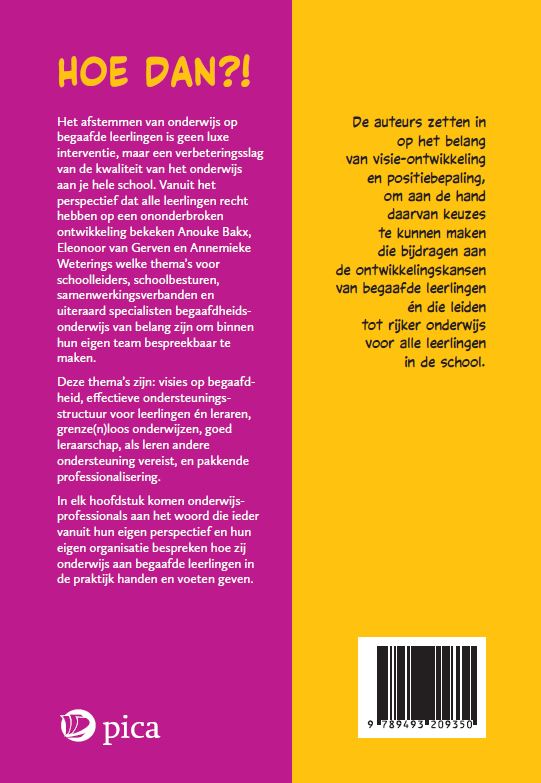 Achterkant van Hoe dan?!