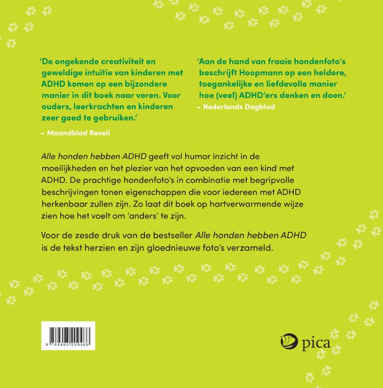 Achterkant van Alle honden hebben ADHD