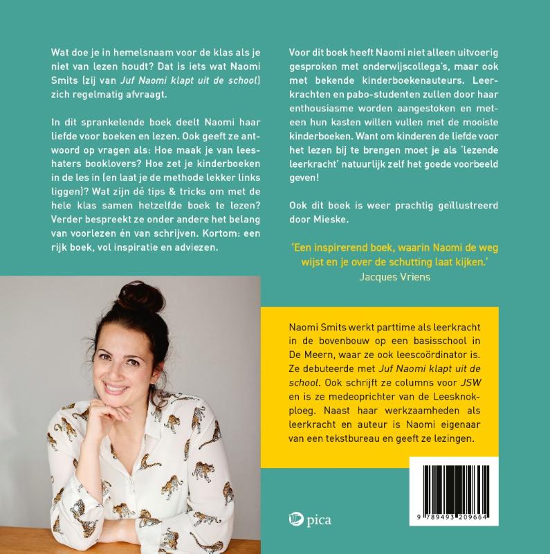 Achterkant van Wie niet leest is gek