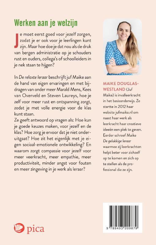 Achterkant van De relaxte leraar