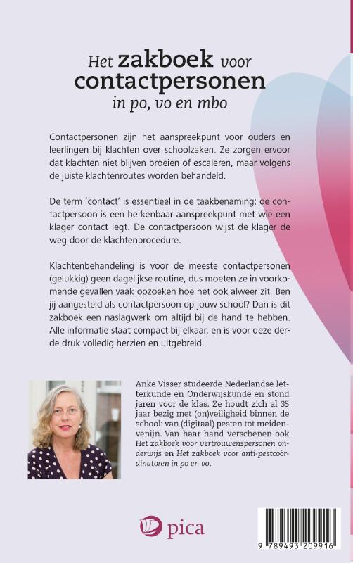 Achterkant van Het zakboek voor contactpersonen in po, vo en mbo