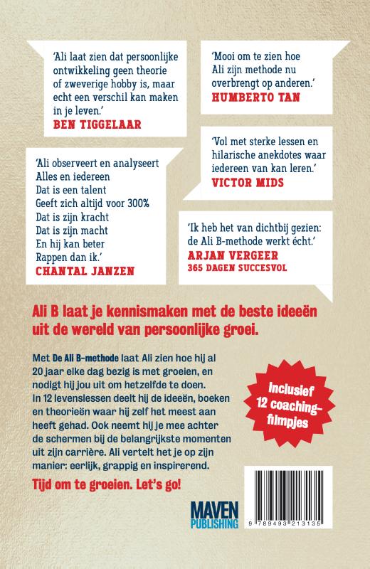 Achterkant van De Ali B-methode