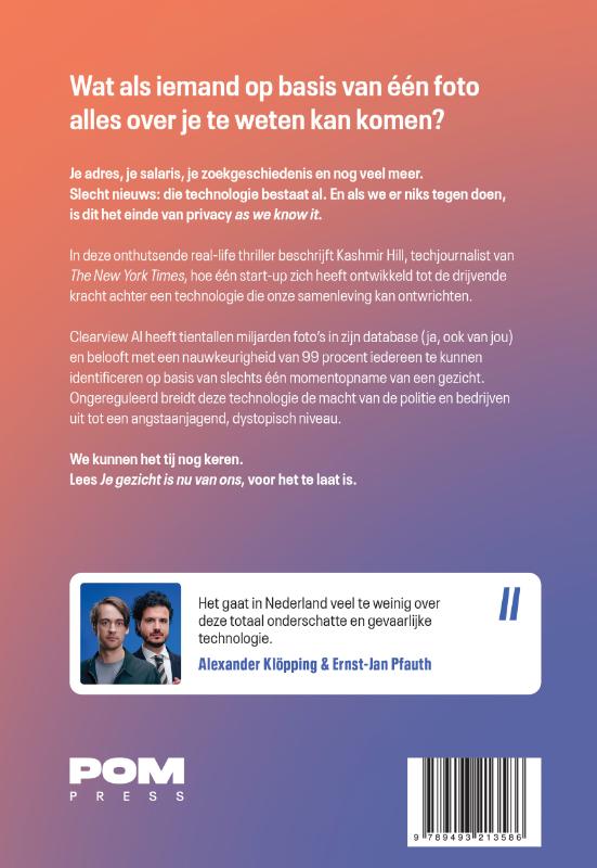 Achterkant van Je gezicht is nu van ons