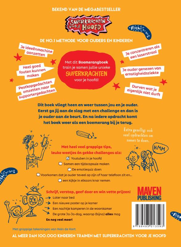 Achterkant van Superkrachten voor je hoofd: Het Boemerangboek