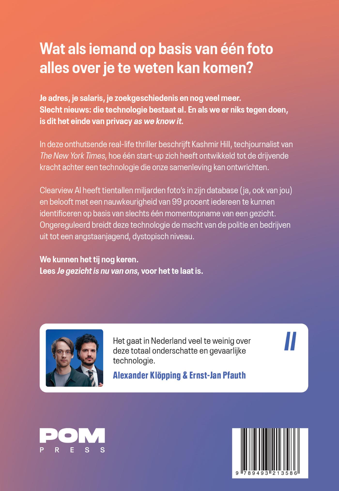 Achterkant van Je gezicht is nu van ons