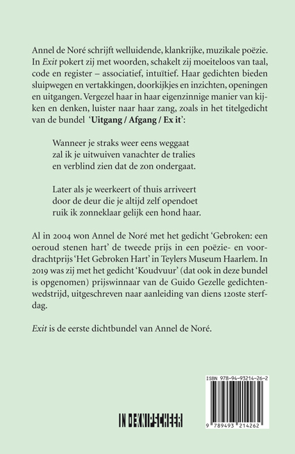 Achterkant van Exit