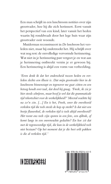 Achterkant van De lunchroom