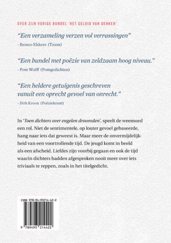 Achterkant van Toen dichters over engelen droomden