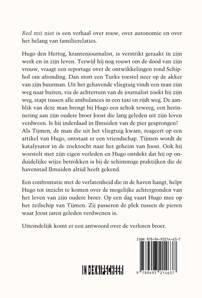 Achterkant van Red mij niet