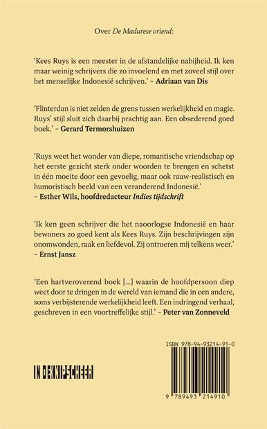 Achterkant van De Madurese vriend