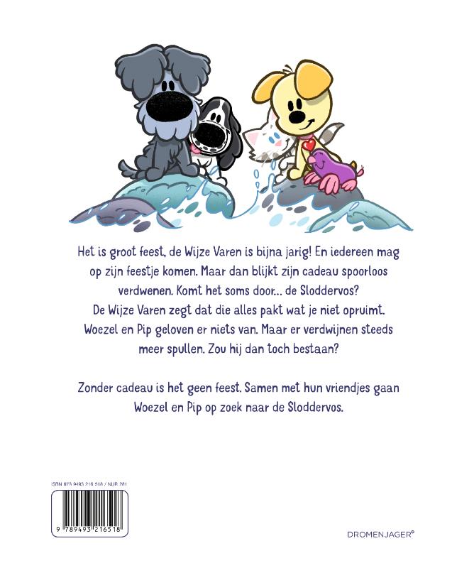 Achterkant van Op zoek naar de Sloddervos