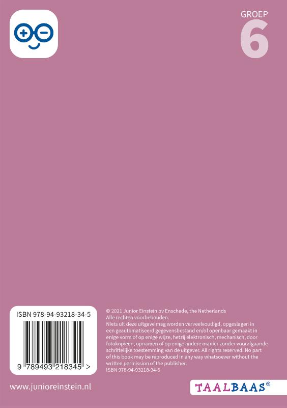 Achterkant van antwoordenboek 2