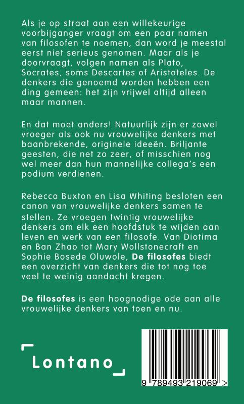 Achterkant van De filosofes