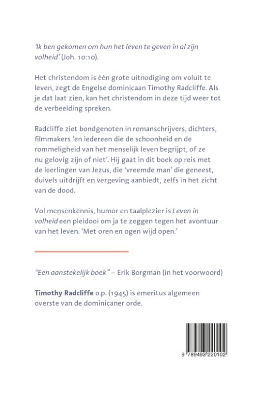 Achterkant van Leven in volheid
