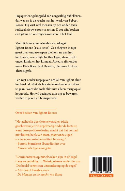 Achterkant van Doorgaan en doorgeven